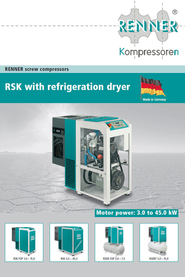 Renner винтови компресори серия RSK 3-45kW